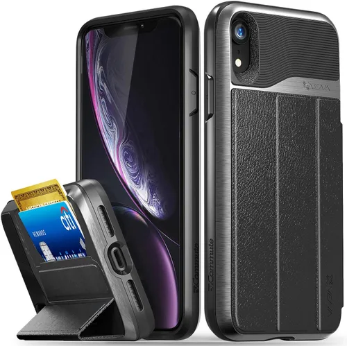 Vista 23 de VENA vCommute - Funda tipo cartera compatible con Apple iPhone 11 (6.1 pulgadas 2019), (protección contra caídas de grado militar) con tapa y ranura