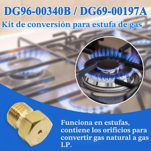 Vista 3 de DG96-00340B/DG69-00197A Kit de conversión de estufa de gas, pieza