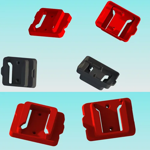 Vista 4 de Soporte de Batería para Batería Milwaukee 18 18V (Sin Batería), Paquete de 5 Soportes de Batería de Pared para Almacenamiento en Pared, Furgoneta