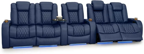 Vista 82 de Seatcraft Asiento de cine en casa Diamante Marrón Reclinable Individual