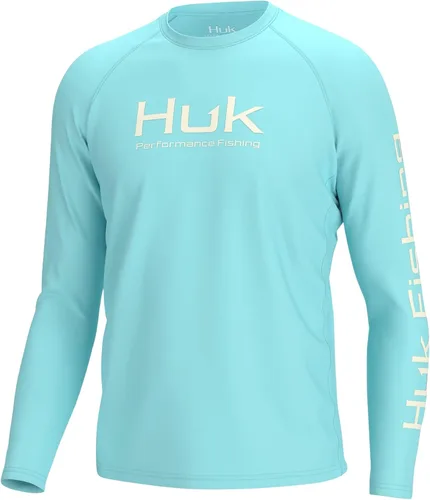 Vista 26 de HUK Camiseta de pesca de manga larga ventilada Pursuit para hombre (+30 UPF)