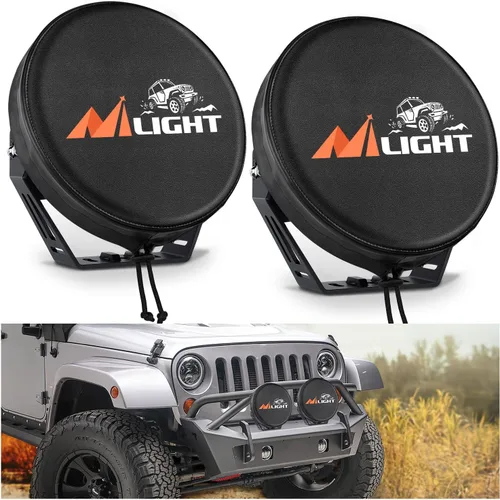 Vista 18 de Nilight Cubierta de barra de luz LED de 22 pulgadas, funda protectora de nailon negro, ajuste universal, barra recta y curva, impermeable, a prueba