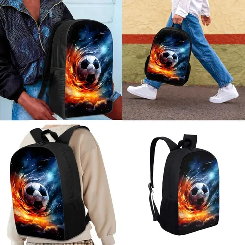 Vista 135 de HUGS IDEA Juego de 3 bolsas escolares con aislamiento térmico para el almuerzo, estuche para lápices