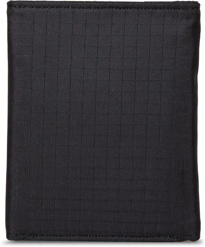 Vista 2 de Eddie Bauer Men's Fabric Trifold Wallet Money Clip RFID Protection ID Window Genuine Leather EDC