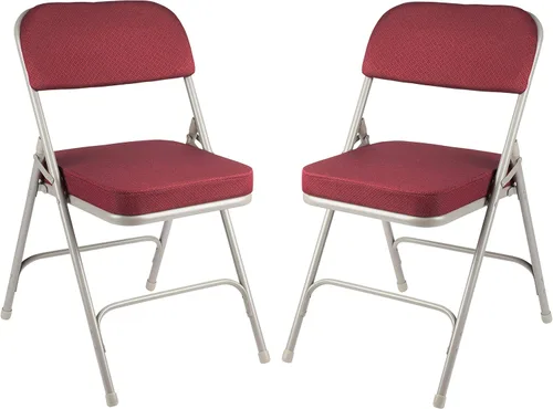 Vista 14 de OEF Furnishings Serie OEF3200 Sillas plegables de vinilo de alta calidad, resistentes, de grado industrial, asiento ultra acolchado de 2 pulgadas