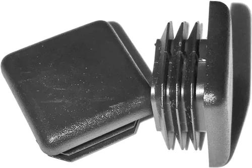 Vista 3 de Paquete de 10: (0.5 pulgadas (1/2 pulgadas), calibre 14-20, tapón cuadrado de plástico negro, tapa de extremo de tubo, insertos deslizantes
