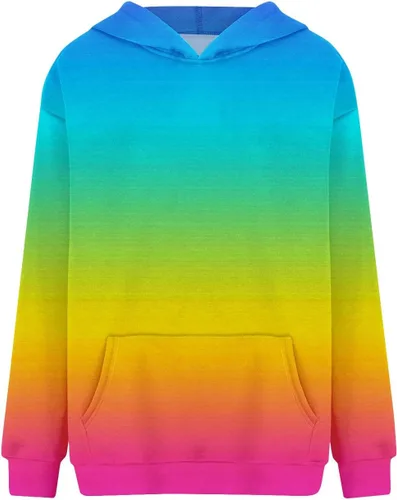 Vista 2 de Sudadera de gran tamaño para mujer, color sólido, cuello redondo, manga larga, holgada, otoñoinvierno, con capucha, talla extra grande