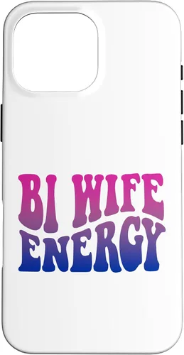 Vista 18 de iPhone 13 Pro Bi Wife Energy Bisexual Pride Bisexual Flag Retro Vintage Case