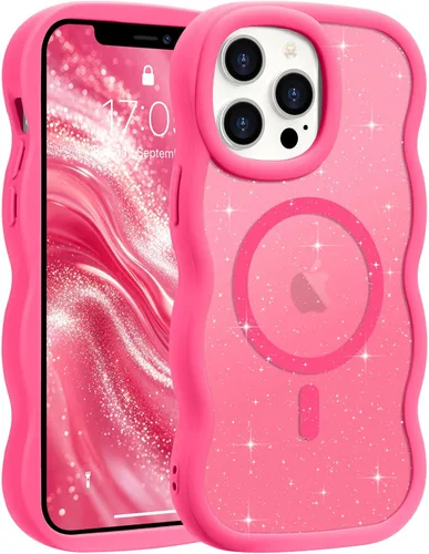 Vista 132 de Pepmune - Funda para iPhone 12 Pro Max con marco ondulado y estructura rígida, color mate claro, cubierta trasera unisex, compatible con Magsafe
