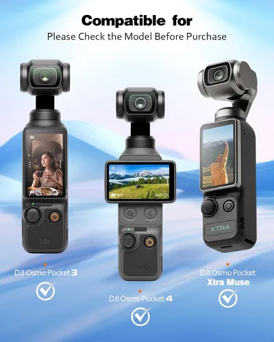 Vista 2 de LK 2+2 para DJI Osmo Pocket 4/3/X Muse Protector de pantalla Transparente