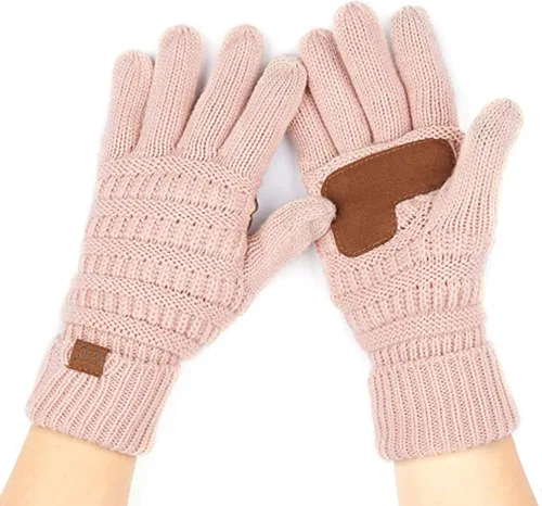 Vista 23 de Funky Junque Guantes de invierno para mujer – Lindos guantes de punto con forro polar para pantalla táctil y mensajería para mujeres, accesorios