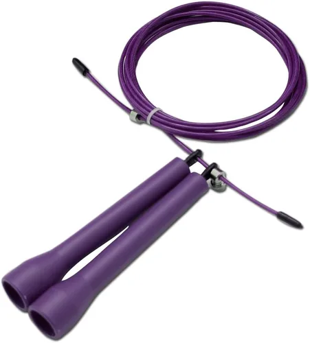 Vista 5 de DA VINCI Cuerda de salto de cable ajustable de 10 pies, súper rápida para dobles