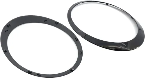 Vista 11 de Cromo conductor lado izquierdo faro Trim anillo biselCompatible con Mini Cooper 2007-2014 R56 R56 R57 R58 R59