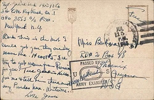 Vista 2 de I Have a Tale to Tell-O! Couples Original Antique Postcard 1943