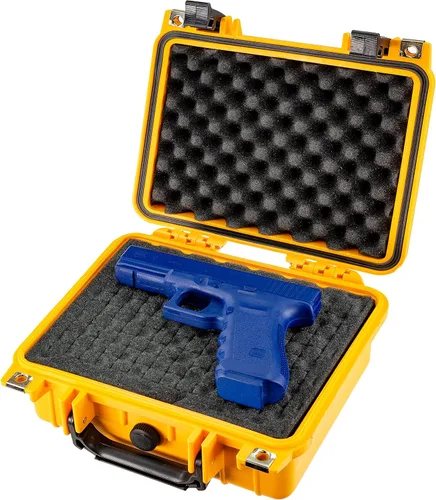 Vista 9 de Eylar Pequeña funda rígida para pistola de 10.62 pulgadas, resistente al agua, con estándares TSA de espuma