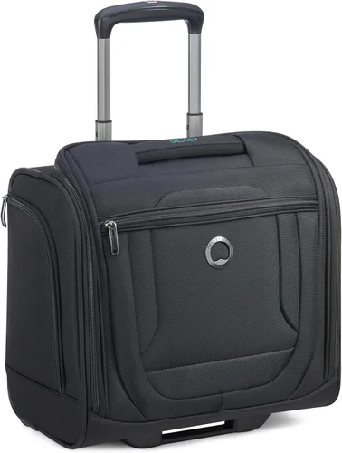 Vista 2 de DELSEY PARIS Helium DLX Softside - Maleta para debajo del asiento con 2 ruedas, Negro, Helium DLX Softside Equipaje Under-seater con 2 ruedas