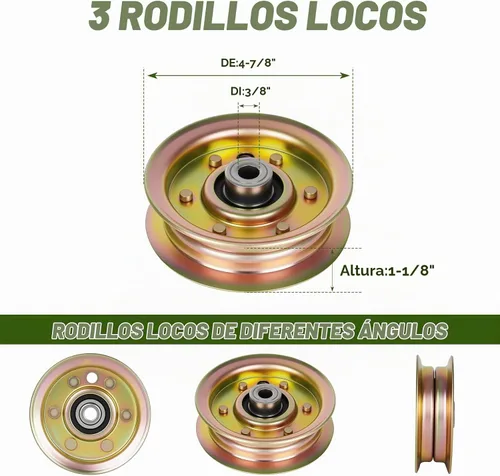 Vista 7 de Kit de husillo de cubierta de 50 pulgadas 618-04126 para Cub Cadet RZT50