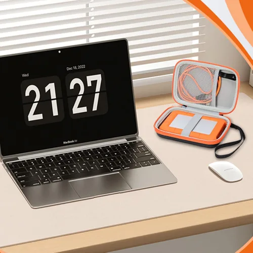 Vista 6 de Disco duro externo portátil bolsa de almacenamiento titular protector para 4tb / 5TB accesorios cubierta