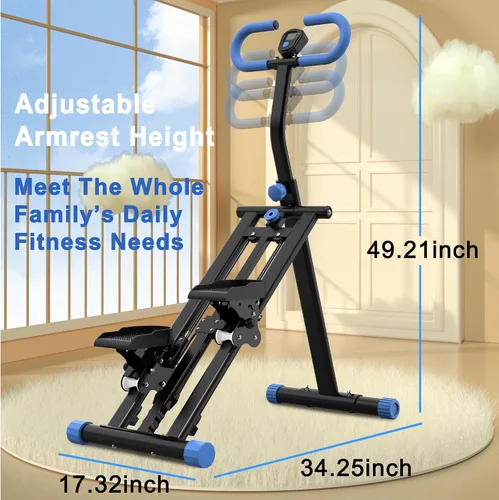 Vista 9 de Stair Stepper for Home-Upgrade Vertical Climber Workout Machine for Full-Body Exercise Climber Fitness Equipment with Stable Frame Adjustable