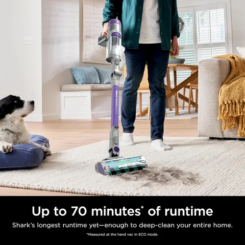 Vista 6 de Shark PowerDetect - Aspiradora inalámbrica de mano, potente succión, filtración HEPA, autonomía de 70 minutos, para alfombras y suelos duros