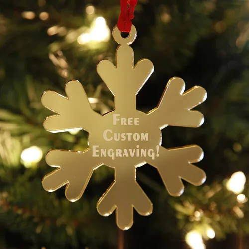 Vista 11 de Adorno de bombilla de Navidad grabado personalizado dorado Los mejores regalos de Navidad para recién casados, bebés primero, bodas, parejas