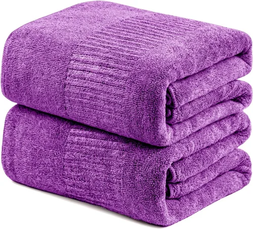 Vista 17 de SEISSO Toallas de baño, extra absorbentes y de secado rápido, toallas de fibra ligera, toalla de baño grande y suave de primera calidad