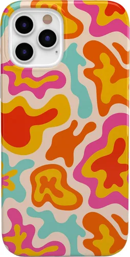 Vista 19 de Casely Funda para iPhone 12/12 Pro Arte del Caos Cráneo de Grateful Dead Diseño Clásico Ultra-Delgado
