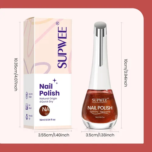Vista 9 de Esmalte de uñas de ojo de gato burdeos sin gel, esmalte de uñas magnético secado al aire para uñas de los pies, secado rápido, alto brillo