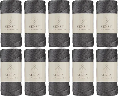 Vista 150 de Sensy Premium 2mm 229.5 metros de cuerda de poliéster 100% cordón de polipropileno Cordón de macramé 2mm Cordón para bolso de crochet Hilo