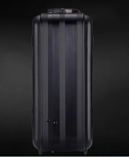 Vista 3 de Maletín de metal para hombre, caja de almacenamiento de aluminio con bloqueo, funda de medicina familiar, maleta de dinero, caja de exhibición