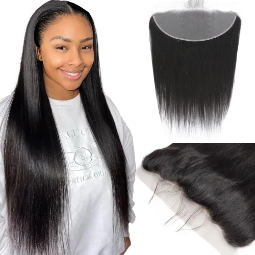 Vista 20 de CHEEON Frontal de encaje HD de 13 x 4 de 12 pulgadas, cabello humano brasileño ondulado con cierre frontal de encaje, 100% cabello humano virgen sin