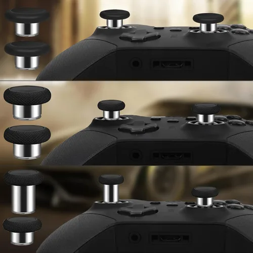 Vista 5 de Elite 2 Thumbstick Accessories Replacement - for Xbox One Elite Controller Series 2 Core Joystick Kit Parts Back Paddle Magnetic Thumb Sticks