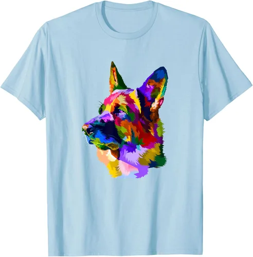 Vista 84 de Camiseta para dueño de perro de pastor alemán, Negro