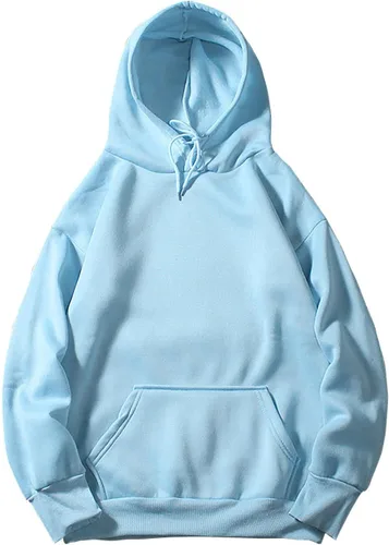 Vista 3 de BAXLIMEK Sudaderas con capucha de gran tamaño para mujer, trajes de moda de otoño 2023, sudadera casual de manga larga, sudaderas básicas de moda