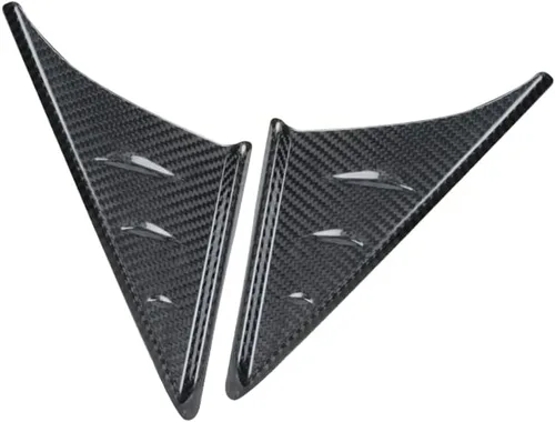 Vista 4 de para el panel de cubierta del espejo retrovisor de pilar A de fibra de carbono para GR Supra A90 A91 (2019 a 2025) Cubiertas triangulares