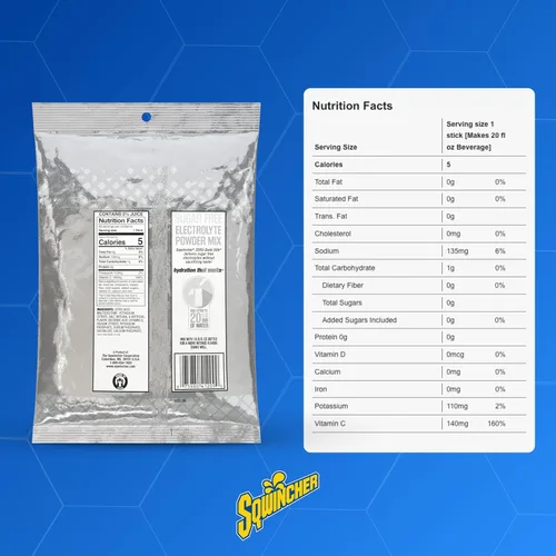 Vista 5 de Bebida en polvo Qwik Stik de Sqwincher, con electrolitos y sin azúcar (contiene 50 unidades), cítrico (Cool Citrus), 50 Zero sugar electrolyte