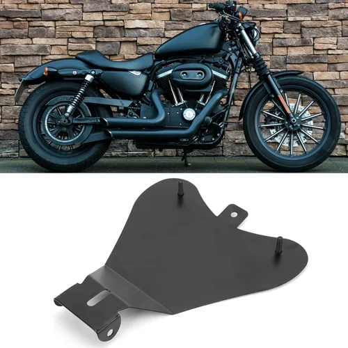 Vista 3 de Placa de asiento, asiento de motocicleta, kit de montaje de base de resorte de acero con tornillos arandelas de repuesto para XL883 Bobber