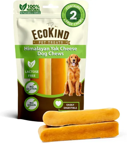 Vista 11 de EcoKind Premium Gold Yak Cheese Masticables para Perros del Himalaya, Premios para Perros de Raza Grande, Totalmente Natural, Alto en Proteínas