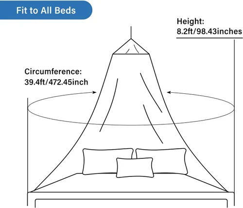 Vista 2 de Aoresac Toldo de cama para niñas, elegantes cortinas de cama con dosel de techo, toldo de princesa para cama de niñas, red de cama colgante