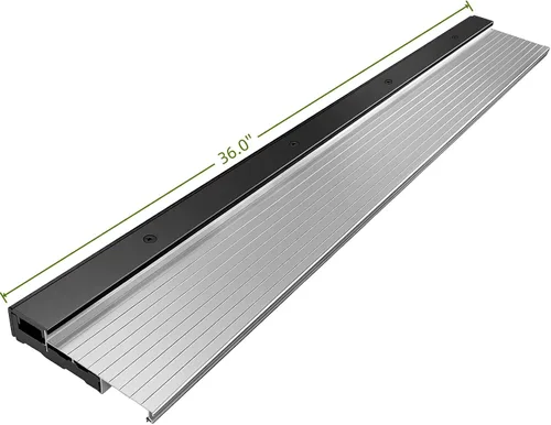 Vista 2 de Umbral de puerta de aluminio de 36 pulgadas para entrada delantera, se adapta a jambas de puerta de 4-9/16 pulgadas, accesorios para el hogar