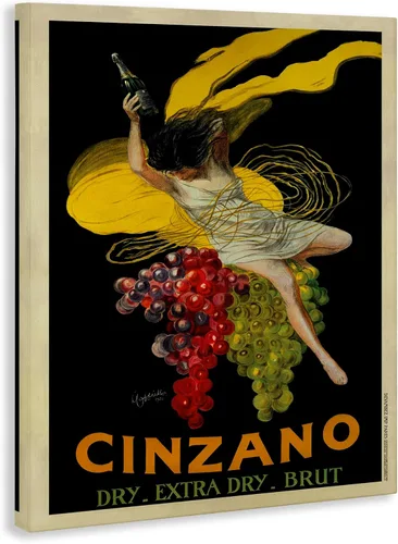 Vista 2 de Stupell Industries 'Cinzano Vintage Poster Wine' Arte en lienzo Póster vintage de Cinzano