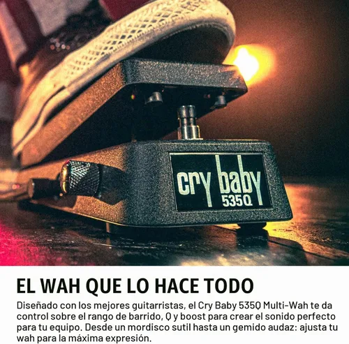 Vista 2 de Dunlop 535Q Cry Baby Multi-Wah, pedal para guitarra eléctrica, color negro