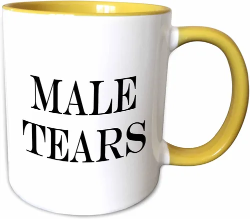 Vista 10 de 3dRose Male Tears - Taza de dos tonos, 1 unidad (paquete de 1), color negro
