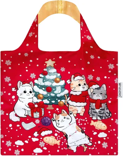 Vista 8 de Wrapables Bolsa de compras reutilizable de la colección AllyBag de Navidad