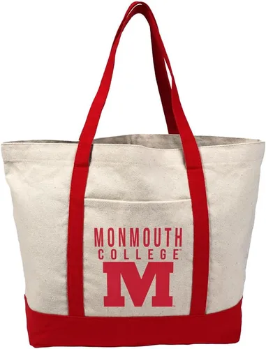 Vista 196 de Campus Lab Bolsa de lona con logotipo primario colegiado con bolsillo externo, bolsa de hombro reutilizable para ir de compras, playa Águilas A&m