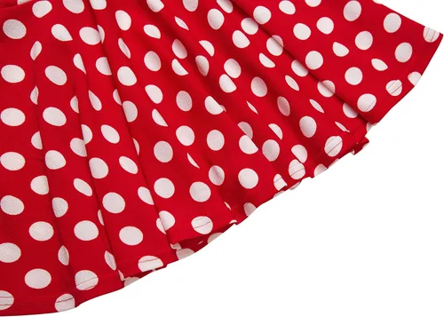 Vista 3 de Falda básica EXCHIC para mujer, corte redondo, largo a la rodilla, casual, elástica, mini falda de patinadora