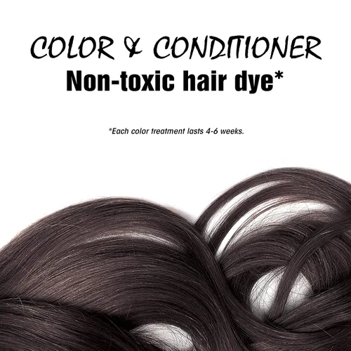 Vista 3 de Light Mountain Tinte y acondicionador para el cabello de henna, tinte negro para hombres y mujeres, polvo orgánico de hoja de henna y botánicos, sin