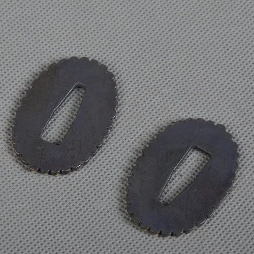 Vista 4 de Brass Sword Seppa Spacer for Japanese Samurai Swords Replacement 2 Pcs MN-NEWSEPPA