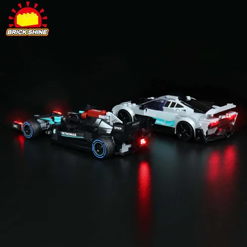 Vista 3 de Kit de luces para Lego Speed Champions Mercedes AMG 76909 (Lego Set no incluido) (Classic)