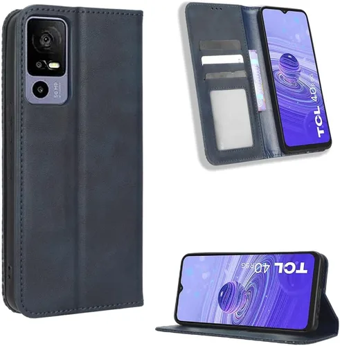 Vista 9 de Funda para BLU Bold N2, funda de piel sintética para BLU Bold N2, funda para BLU Bold N2 5G N0050UU Funda de piel sintética negra Negro